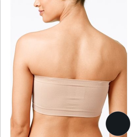 Black Stretch Bandeau Bra - Picture 4 of 4